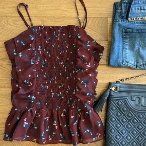 Burgundy Printed Tank